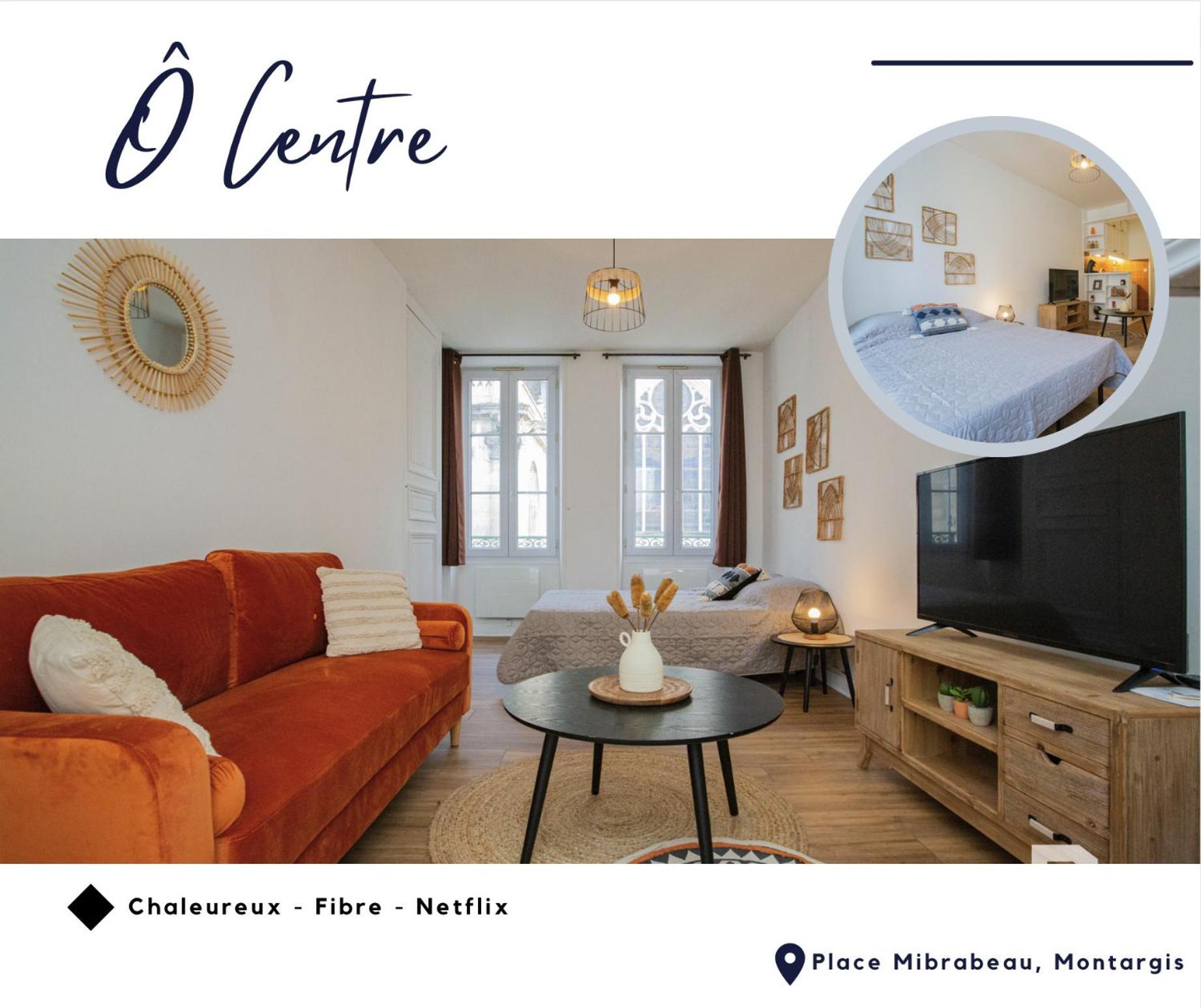 Apartment O Centre- Chaleureux - Fibre - Netflix